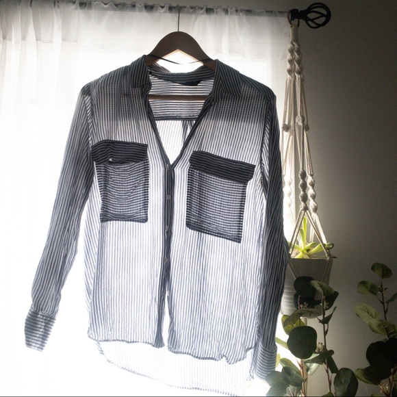 Zara Striped Blouse - Picture 8 of 8